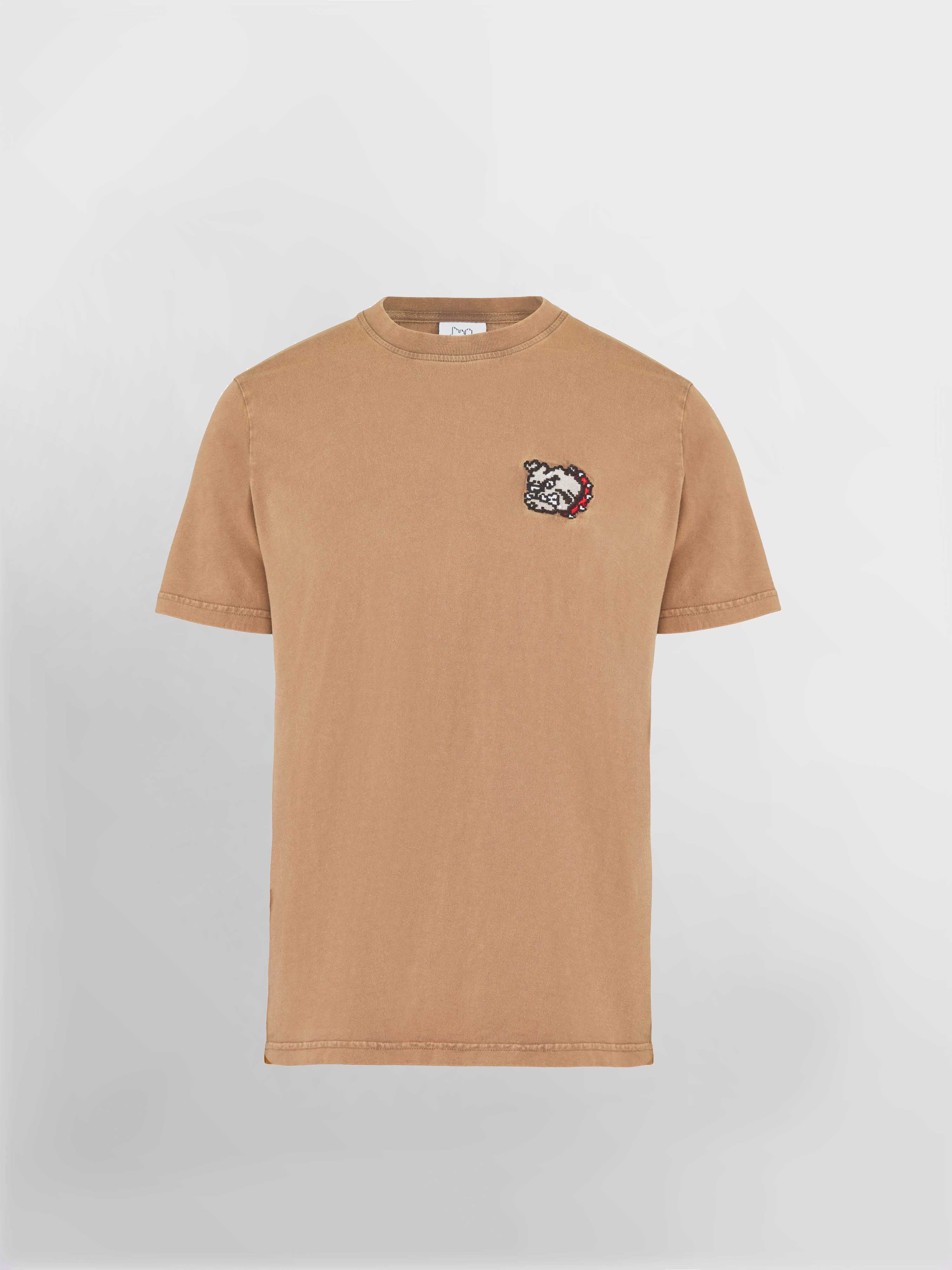 abstrakt massefylde at ringe Bulldog T-shirt Dark Clay Acid Washed – Bricktown World