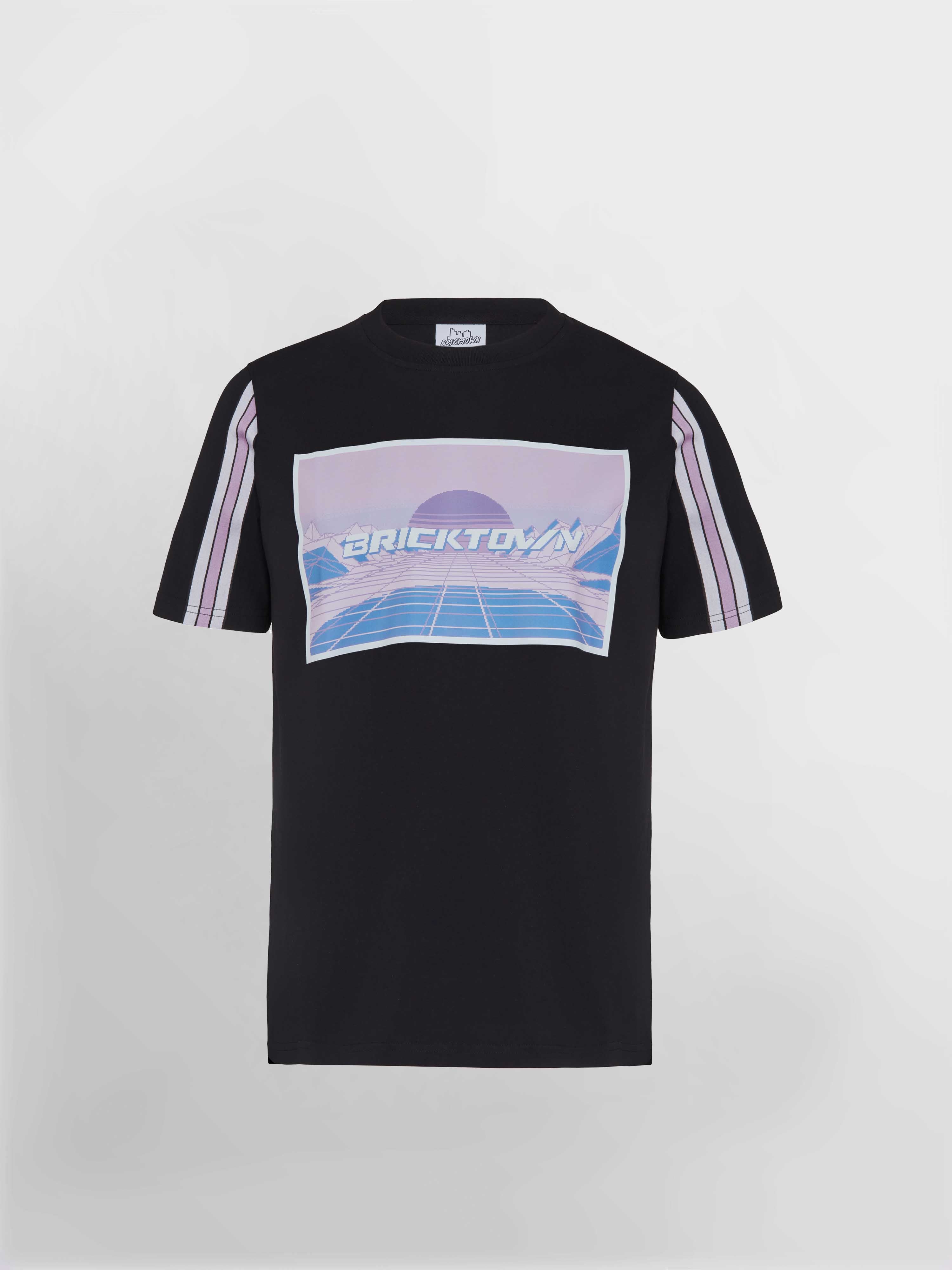 Oklahoma Groovy Sunset T-Shirt - Black