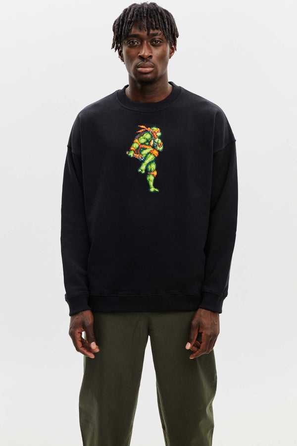 Michelangelo Sweat-shirt Black - BRICKTOWN x TMNT ™