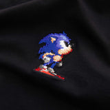Sonic Looking up T-shirt Black - BRICKTOWN x SONIC THE HEDGEHOG ™