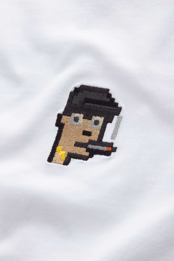 Smoking Rapper T-shirt - CRYPTOPUNKS