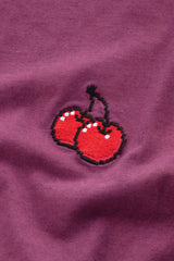 Two Cherries T-shirt Retro Rainbow