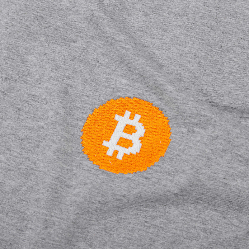 Bitcoin Logo T-shirt Grey