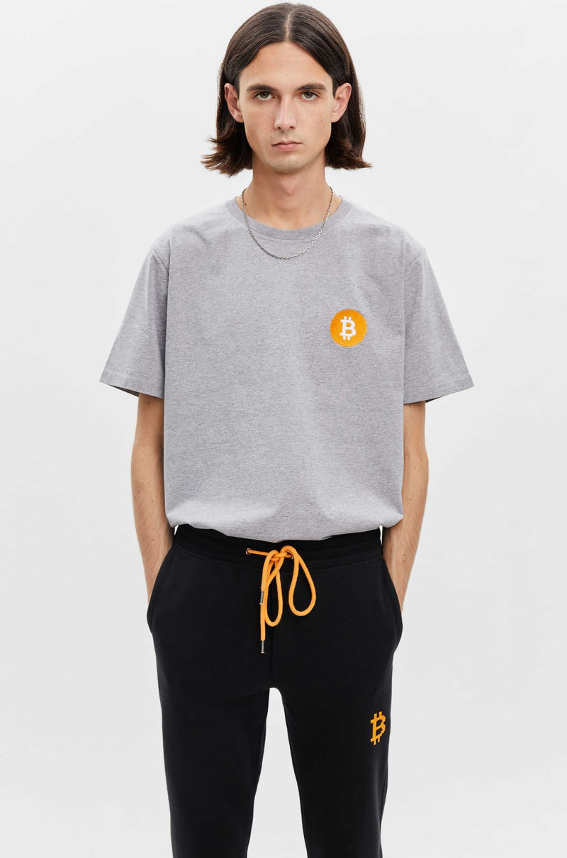 Bitcoin Logo T-shirt Grey