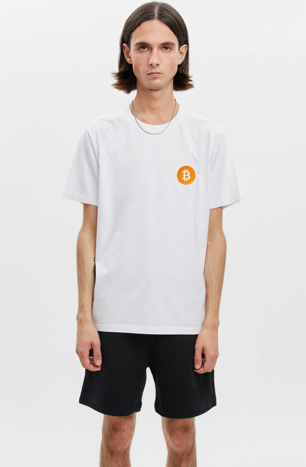 Bitcoin Logo T-shirt White