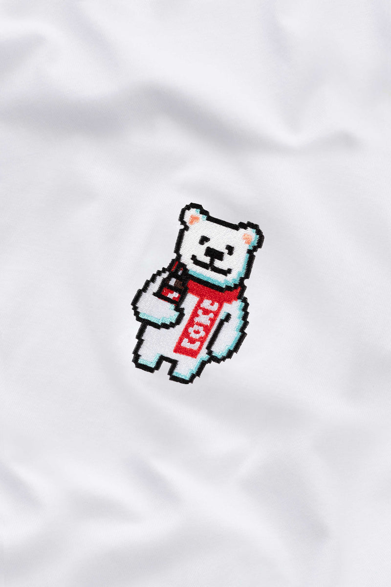 Coke Bear T-shirt White - BRICKTOWN X COCA-COLA ™