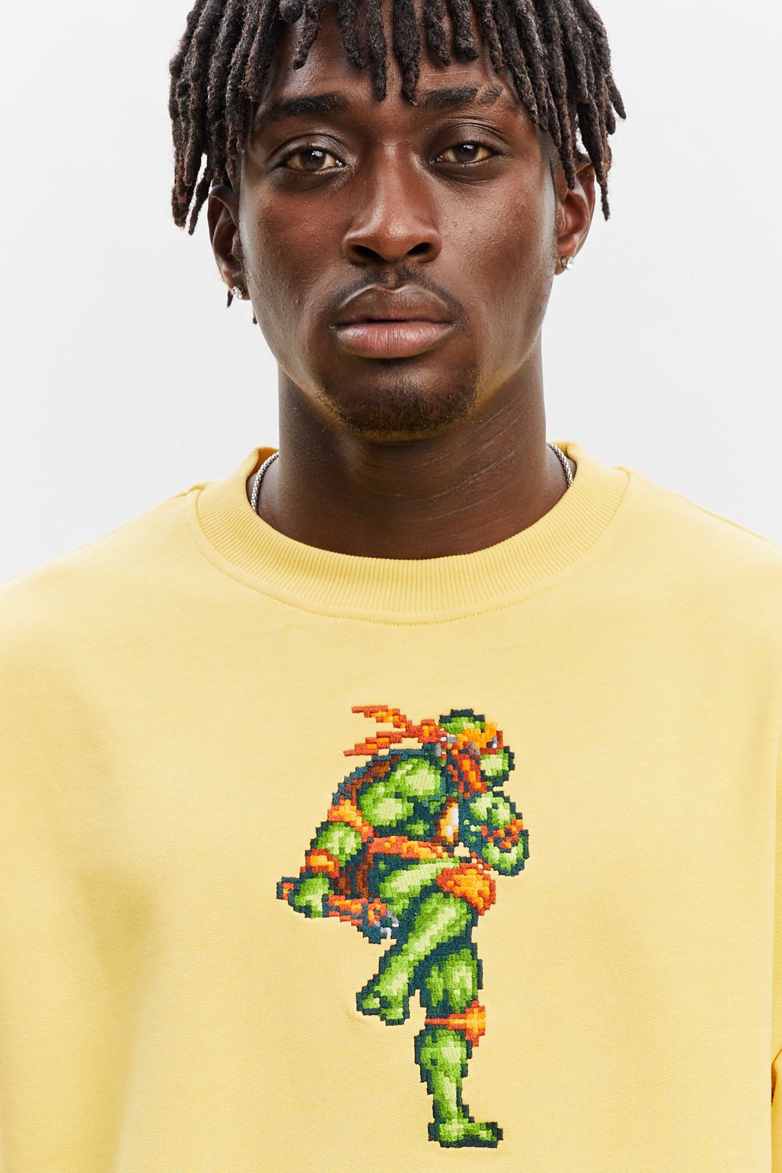Michelangelo Sweat-shirt Yellow Sun - BRICKTOWN x TMNT