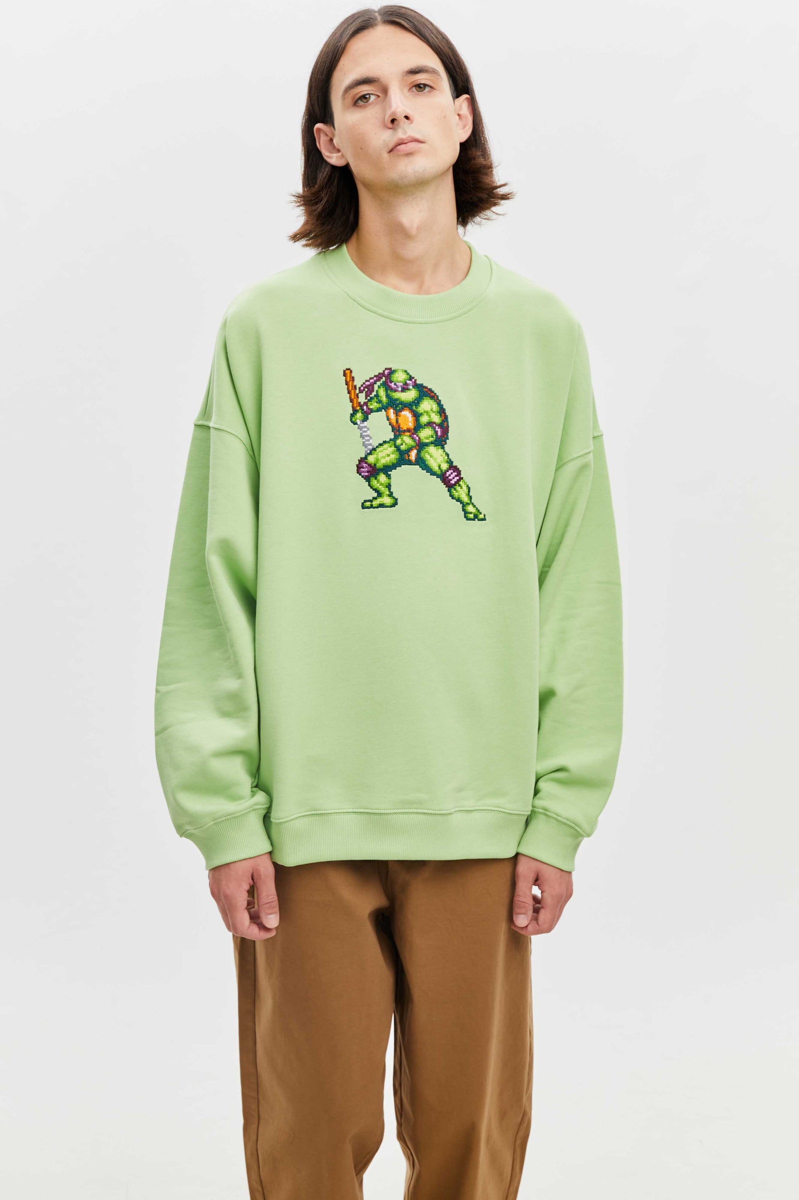 つ*ん様 green clothing fightingturtlepurplesweat-