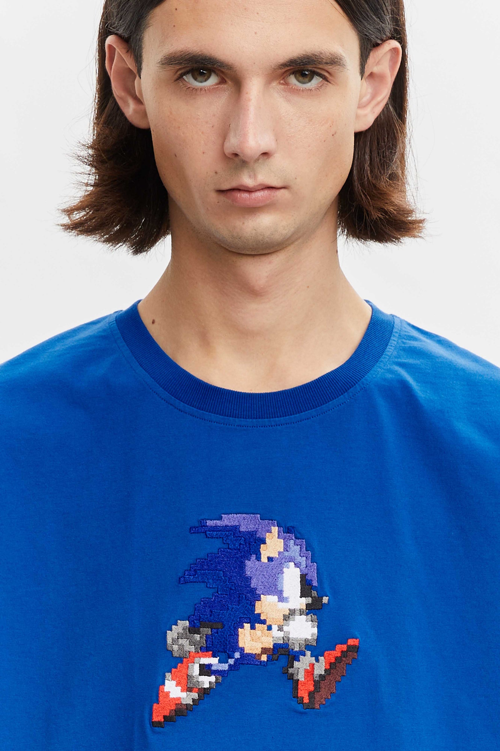 Sonic Jumping T-shirt Blue - BRICKTOWN x SONIC THE HEDGEHOG