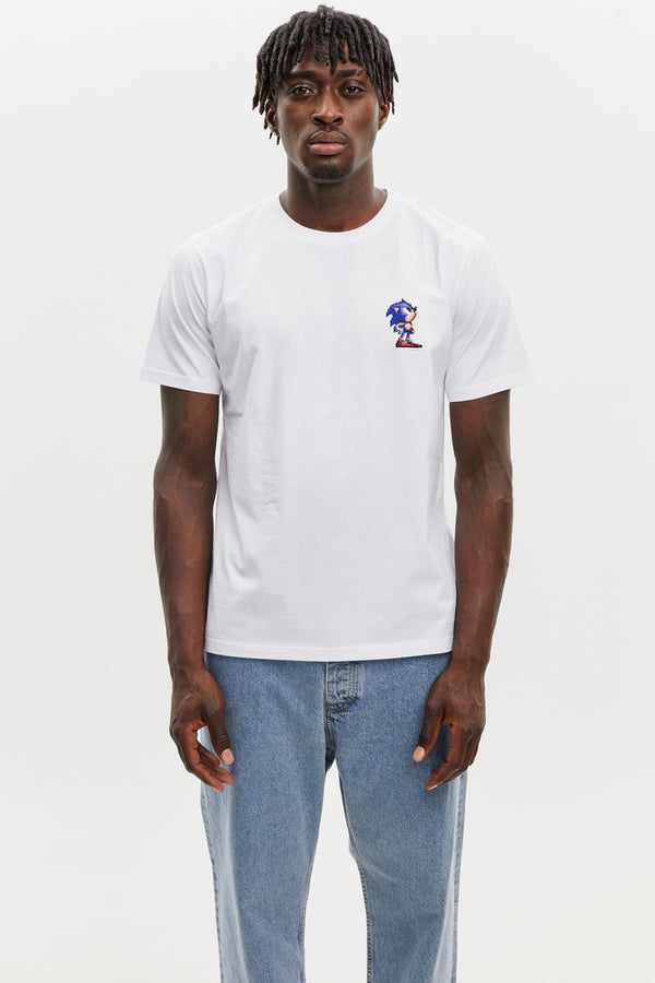Sonic Looking up T-shirt White - BRICKTOWN x SONIC THE HEDGEHOG ™