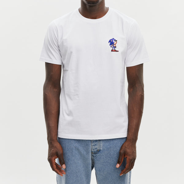 Sonic Looking up T-shirt White - BRICKTOWN x SONIC THE Sonic Looking up T-shirt White - BRICKTOWN x SONIC THE