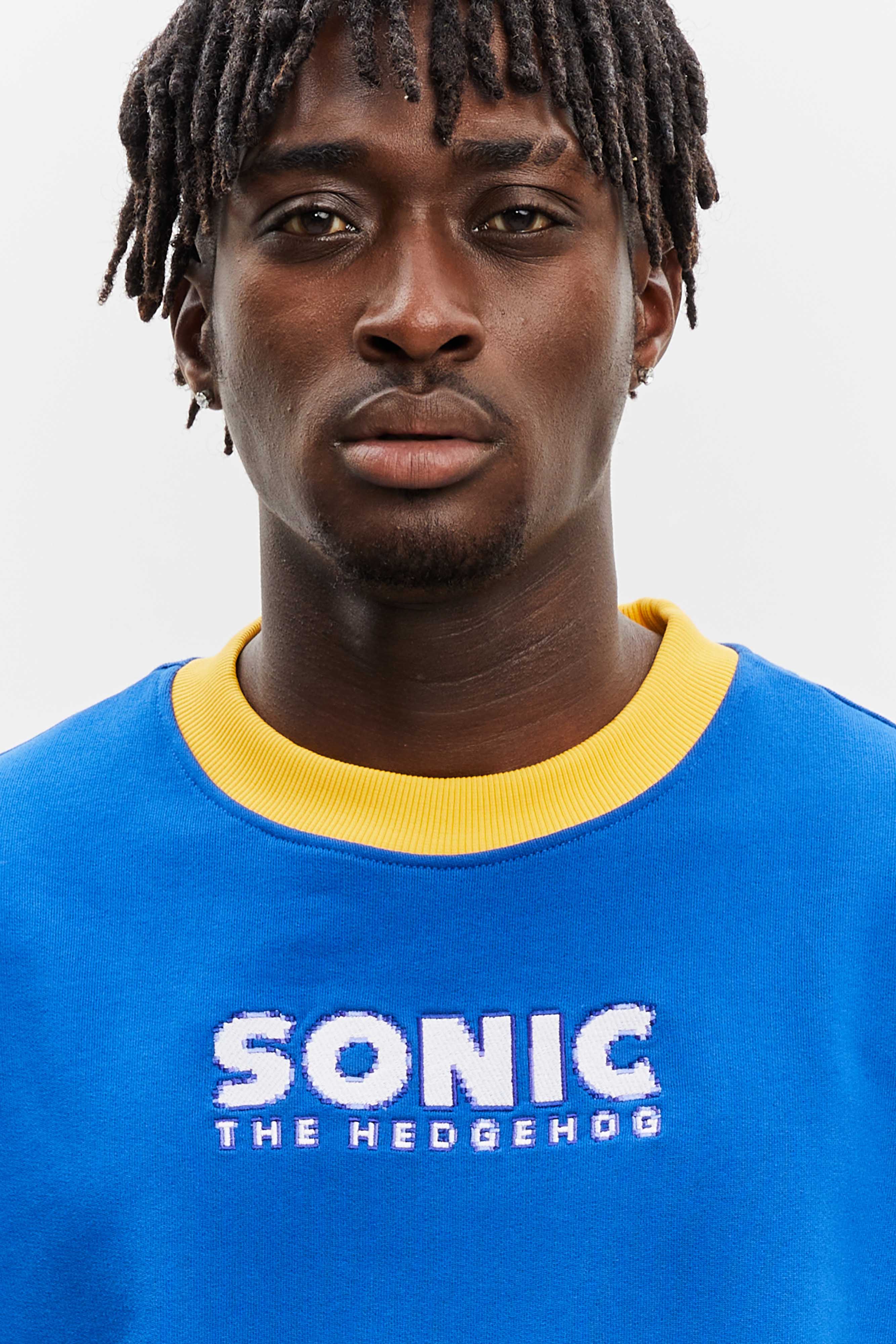 The Hedgehog Sweat-shirt Blue - BRICKTOWN x SONIC THE HEDGEHOG ...