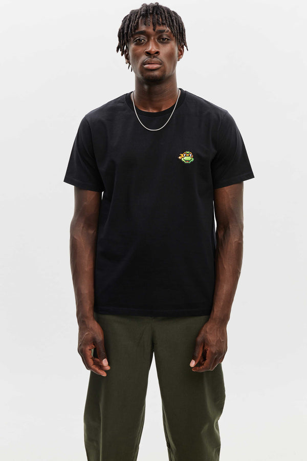 Michelangelo T-shirt Black - BRICKTOWN x TMNT ™