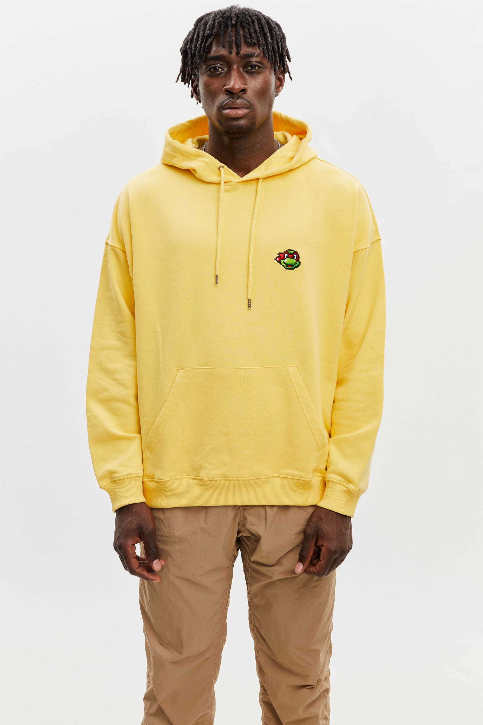 【TLLDAWN】 ART HOODIE YELLOW turtleheadredhoodieyellowsun-